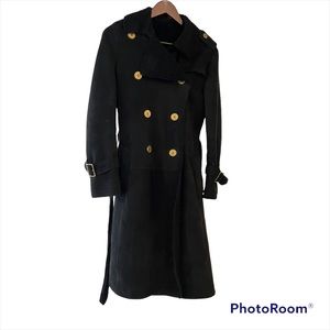 Coach Shearling Double Breasted Coat